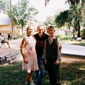 Skye McCole Bartusiak, Claudemir Oliveira & Erik Per Sullivan during shooting of Once Not Far From Home (July 7-10, 2004)