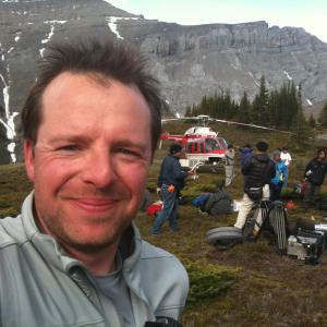 On set of Peak The Rescuers in Canmore Alberta Summer 2011