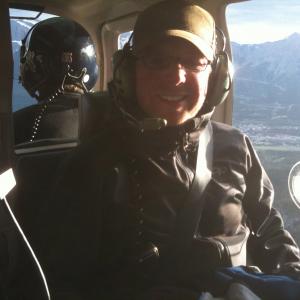 Flying to set of Peak The Rescuers in Canmore Alberta