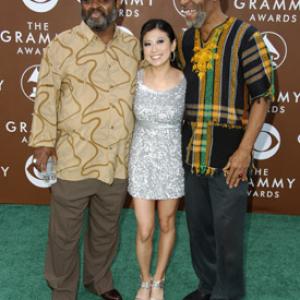 The Last Poets Adrienne Lau and Abiodun Oyewole at event of The 48th Annual Grammy Awards 2006