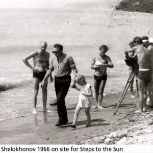 Petr Shelokhonov and 6yearsold Ira Salomatina practice their moves before filming a scene near Sochi Black Sea Russia