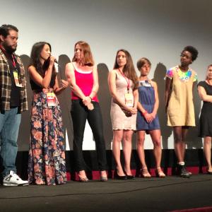 Helenna at the Q  A at the HollyShorts Film Festival screening block after the premiere of Similitude