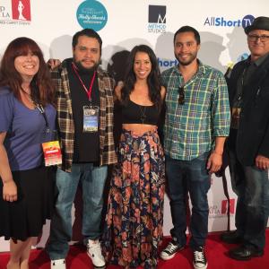 Helenna with the producing team for the experimental short film Similitude attending the world premiere at the HollyShorts Film Festival 2015