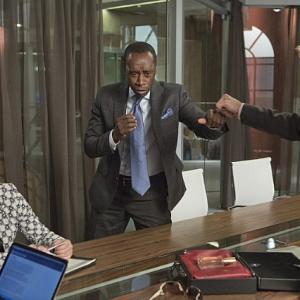 HOUSE OF LIES: HOSTILE TAKEOVER Kristen Bell, Don Cheadle & Taylor Gerard Hart