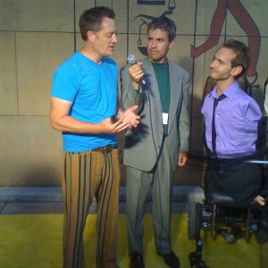 Feel Good Film Festival screening of Butterfly Circus at the Egyptian Theatre. Yellow carpet interviews with Kirk Bovill and Nick Vujicic.