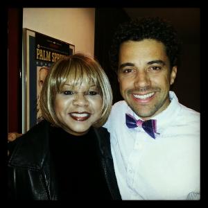 On set of Trophy Wife with Deniece Williams, an American Grammy Award-winning singer and songwriter.