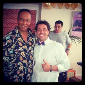On set of Trophy Wife with Ray Parker Jr. Executive Producer of Trophy Wife, an American guitarist, songwriter, producer and recording artist. Parker is known for writing and performing the theme song to the motion picture Ghostbusters