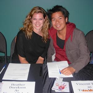 Heather Doerksen  Vincent Tong at Death Note autograph signing