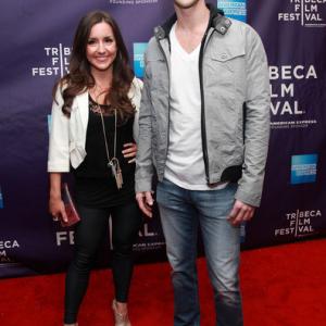 Actors Ashleigh Gryzko and Sean Rogerson attends the premiere of 