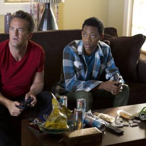 Still of Matthew Perry and Tyler James Williams in Go On Videogame Set Match 2012