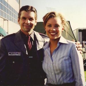 The lovely Vanessa Williams and myself on the set of Eraser As security chief Smitty Winston  Warner Bros with James Caan  James Cromwell and Arnold Swarzenegger 