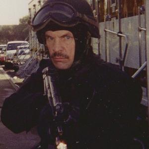 On the set of Profiler as SWAT Commander Cranston Undaunted and undeterred !!