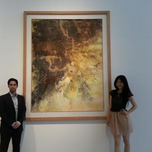 Derek Berg and Kathy Peng at the Power Station of Art exhibition