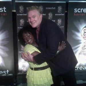 Ambrit Millhouse and Director Tim Sullivan at SCREAMFEST 2011 Premiere of CHILLERAMA Hollywood CA United States
