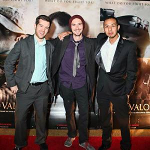 Jimmy Sireno Henning Fischer and Philip Un Act of Valor  Premiere 2012