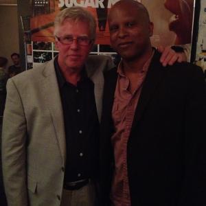Phil Davis and Christopher Barnett at the Borrowed Time Screening and QA London 2013