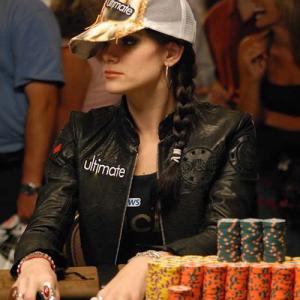 Tiffany Michelle playing in the World Series of Poker Championship Event