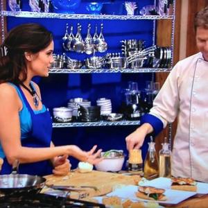 Still of Tiffany Michelle and Bobby Flay on Food Network's Worst Cooks in America (2012).