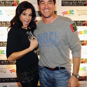 Tiffany Michelle and Dean Cain arrive at the Ante Up for Africa Celebrity Charity Poker Tournament at the Rio All Suites Hotel & Casino in Las Vegas, Nevada.