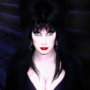 As Elvira Mistress of the Dark.