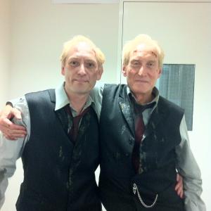Michael M. Foster with Charles Dance. Doubling on Patrick remake at Dockland Studios in Melbourne, December 2012