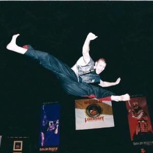 Michael M Foster Funky Jump Split Kick Ernie Reyes World Action Team Demo back in the dayfoundations of a Stunt Performer