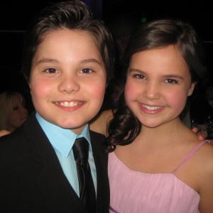Zach Callison with Bailee Madison at the Childrens Dream Awards