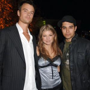 Fergie Wilmer Valderrama and Josh Duhamel