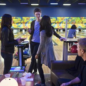Still of Malese Jow, Rick Cosnett, Grant Gustin and Candice Patton in The Flash (2014)