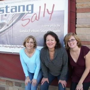 Producers Tish Smiley (left) and Rebekah Score (right) with playwright Linda Felton Steinbaum at the World Premiere of MUSTANG SALLY