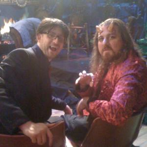 On set of The View, Halloween 2009. John and Timothy Haskell directed Nightmare: Vampires, the primer haunted house in the world.