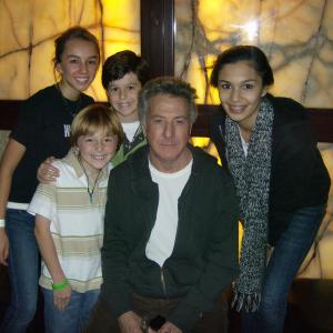 Lexi, Cameron & Aaron Sanders, Hannah Gabrielle with Dustin Hoffman
