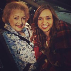 with Betty White at Hot in Cleveland