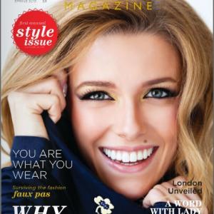 London Vale on the cover of Notre Dame Magazine's first annual Style Issue