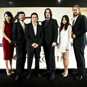 Keanu Reeves Tadanobu Asano Rinko Kikuchi Carl Rinsch Hiroyuki Sanada and Ko Shibasaki in 47 Roninai 2013