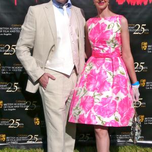 Mia Christou with Giles Masters at BAFTA Los Angeles 25th Anniversary Garden Party in Bel Air.