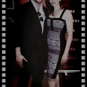 Actors Leigh Ann Taylor  Adam Alberts strike a pose at ACTRA Mtl Awards Party May  2015