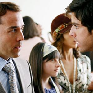 Still of Cassidy Lehrman with Jeremy Piven and Adam Goldberg in Entourage