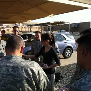 Cassidy Lehrman signing autographs in Kuwait