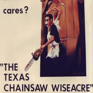 The Texas Chainsaw Wiseacre poster in this 1982 spoof