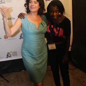 Ronda and Sean Young at LIIFE. They both had films accepted in the festival that year, July 2013.