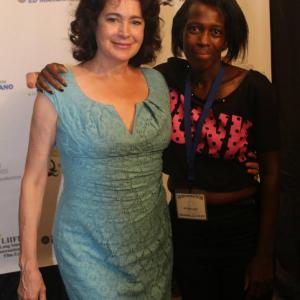 Ronda and Sean Young at LIIFE. They both had films accepted in the festival that year, July 2013. Sean Young.