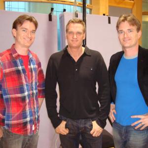 Jason Livesay, John Ottman, & Nolan Livesay at Air Studios, London, recording the 