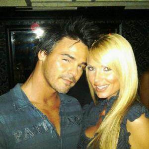 Chris Winters and Playboy Playmate 2004 Stephanie Glasson at her birthday event