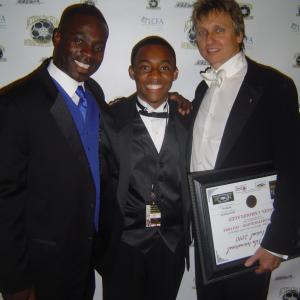 Wilbert Berthaud Jr Michael Givens Emanuel Ward at AOF Award 2010