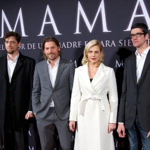 MAMA Premier in Madrid. With Andrés Muschietti, Nicholas Coster-Waldau and Barbara Muschietti.