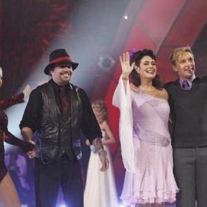 Still of Rebecca Budig, Vince Neil, Alicia Keys, Denis Petukhov, Johnny Weir, Fred Palascak, Keauna McLaughlin and Jennifer Wester in Skating with the Stars (2010)