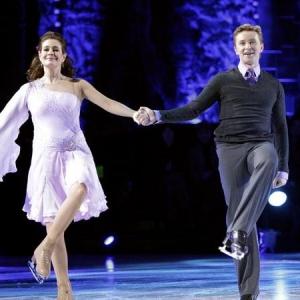 Still of Sean Young and Denis Petukhov in Skating with the Stars (2010)