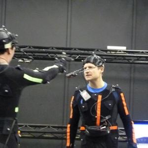 Rob Oldfield in a performance capture at Centroid in Pinewood Studios The very same studio where Sigourney Weaver torched the eggs in Aliens