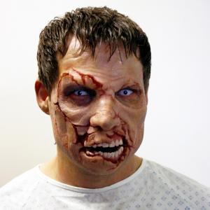 Rob Oldfield as the zombie in his own entry for Doritos King of Ads Zombie Great prosthetics makeup by Adrian Rigby